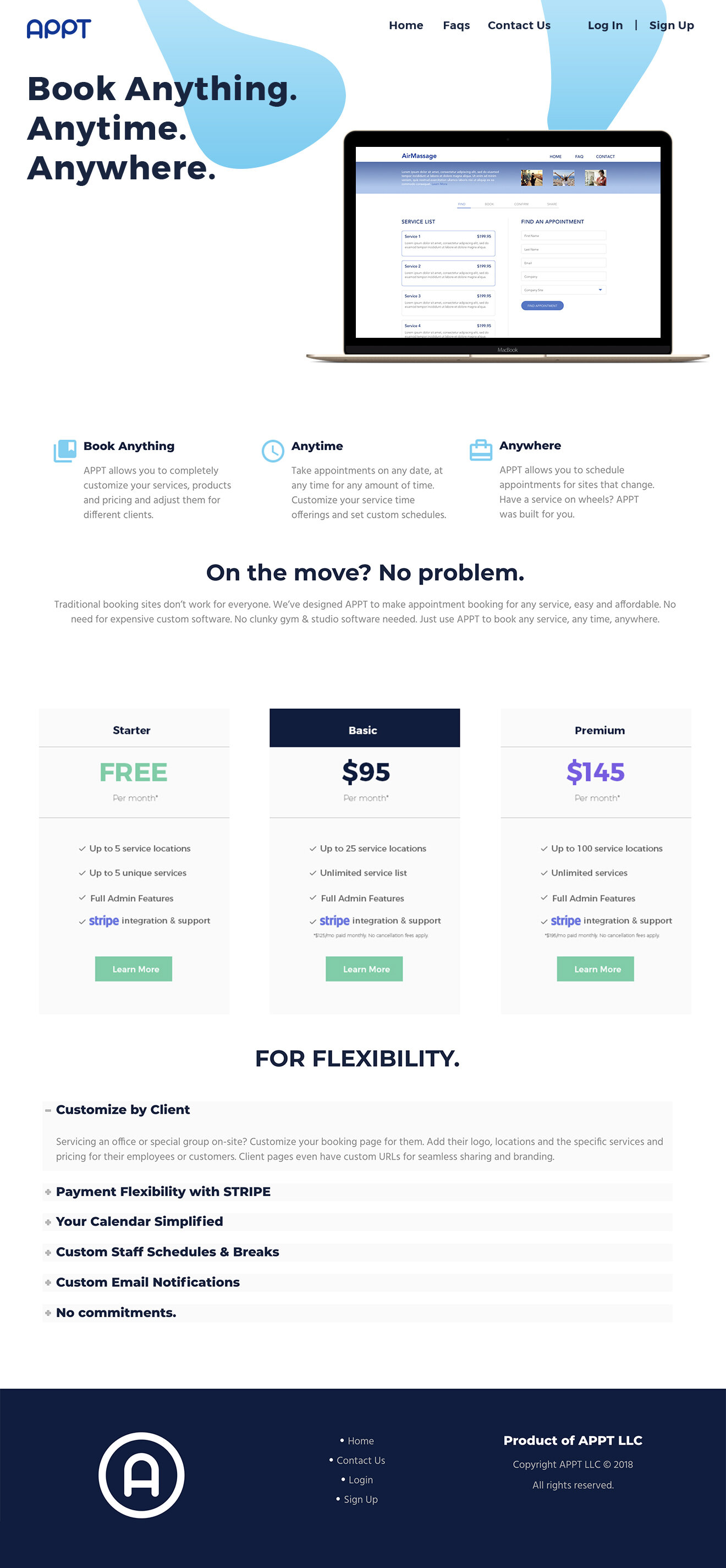 APPT homepage design