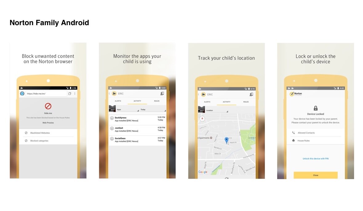 Norton Android app flow